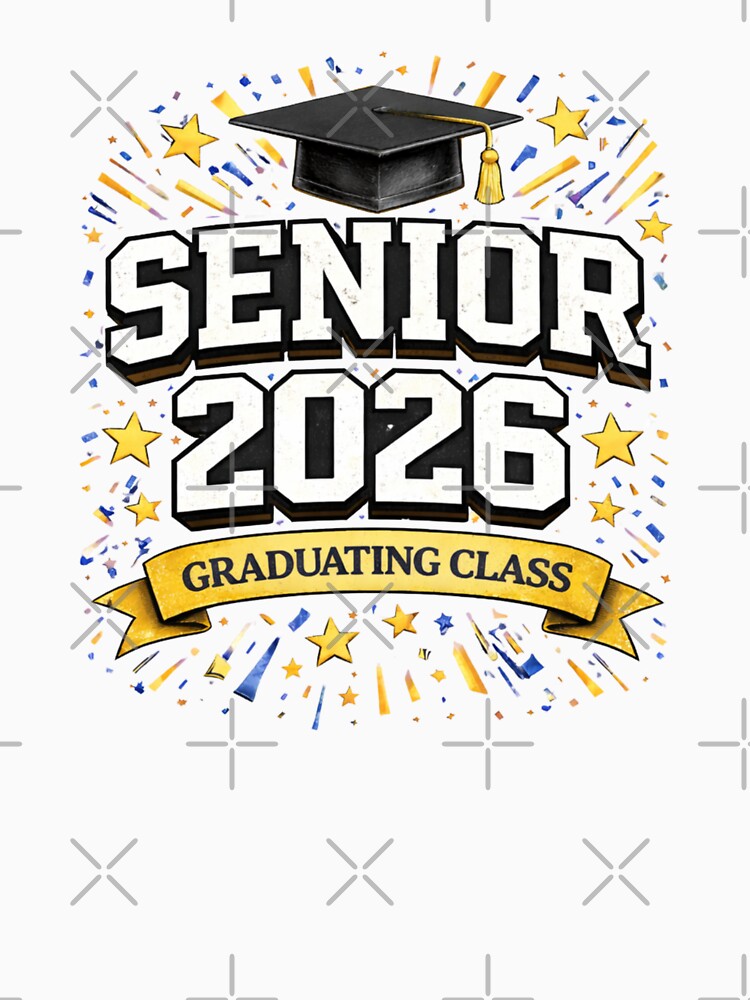 Senior 2026 Graduation Shirt Class of 2026 Bold Grad Gift Graduation Cap Design by jglobal360