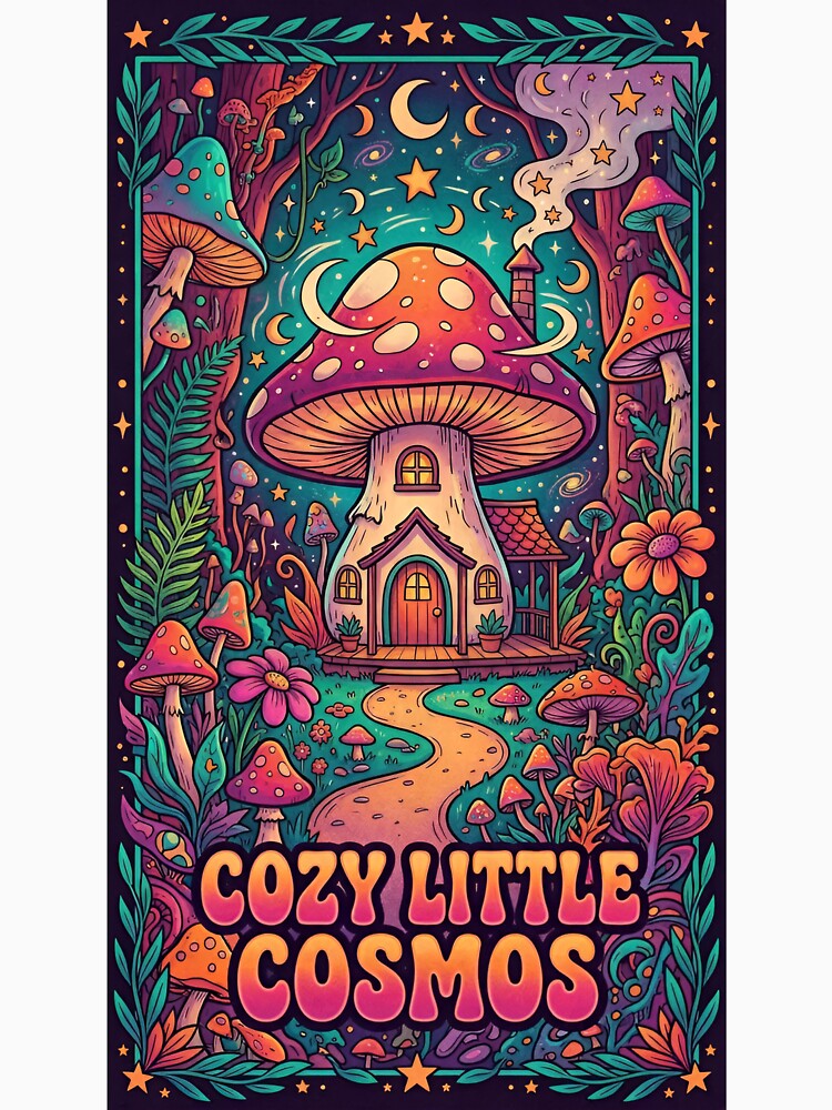Cozy Little Cosmos Mushroom House – Magical Fantasy Forest Cottage by RYAN48011