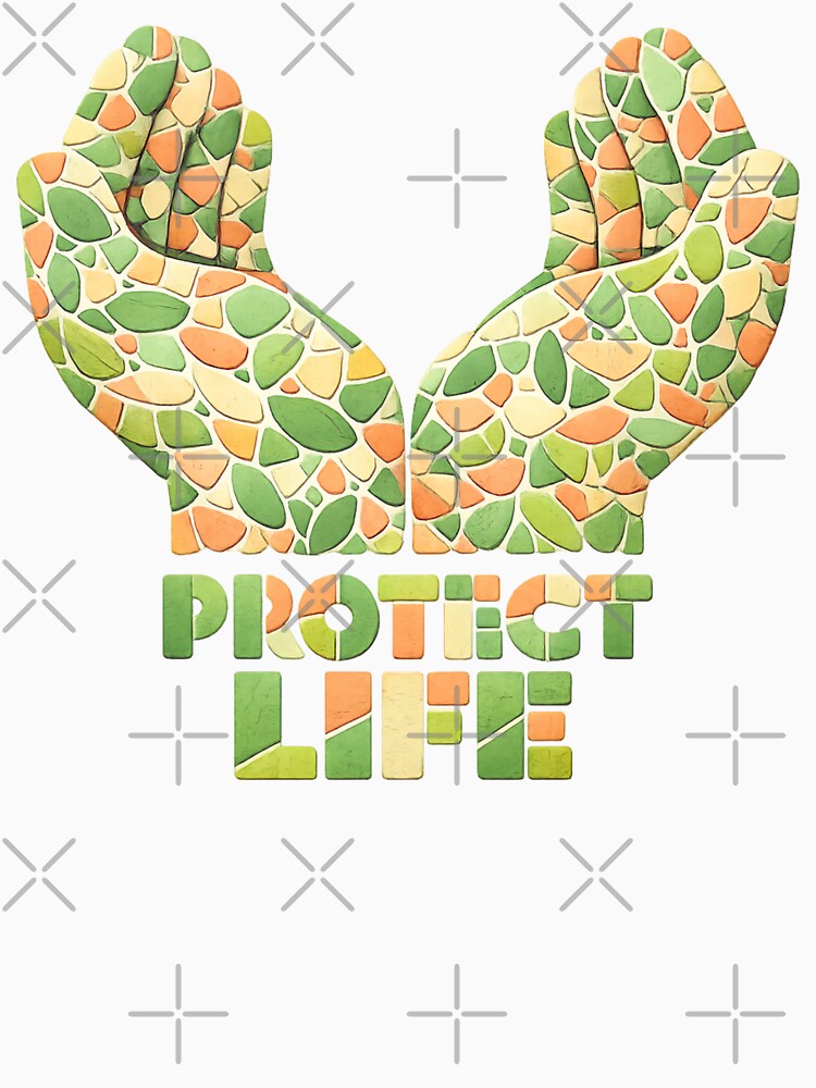 Protect Life – Mosaic Fair Trade Message by LuveraxArt