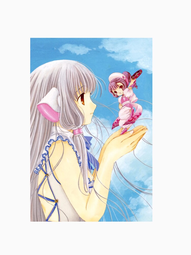 Gentle Sky Girl & Tiny Fairy Companion – Pastel Fantasy Anime Art by bunnyreeaa