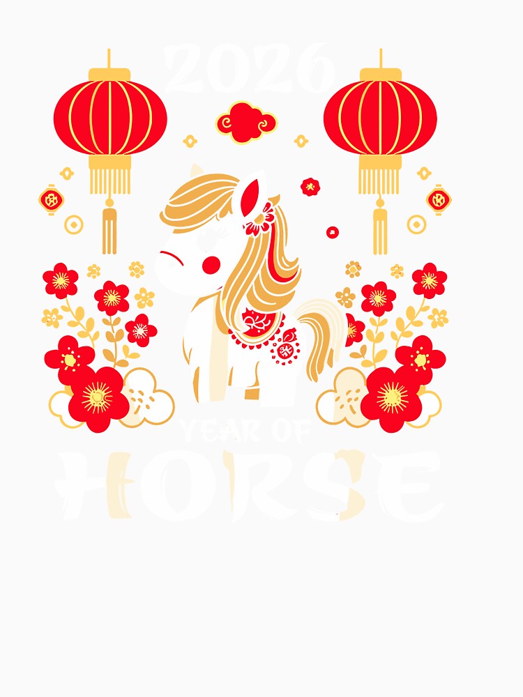 Year of The Horse Lunar New Year 2026 Chinese New Year by BazStudiodesign