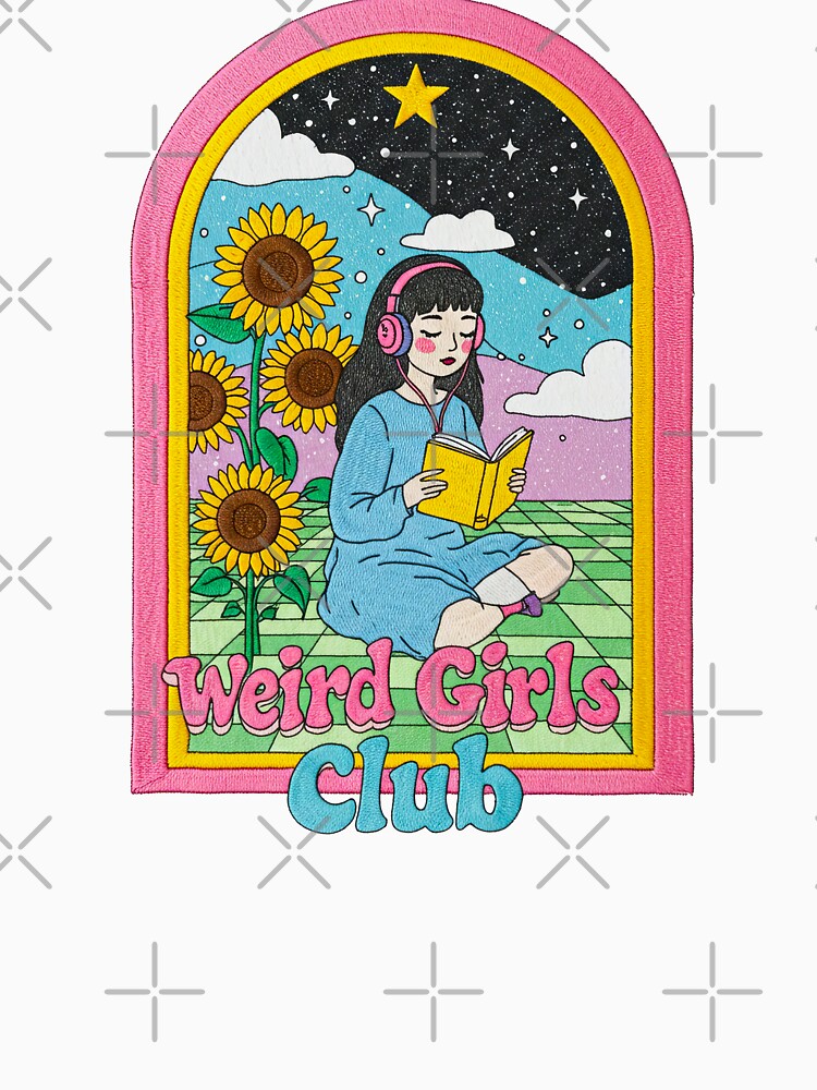 Weird Girls Club Reading Under Stars by TeeARTHY