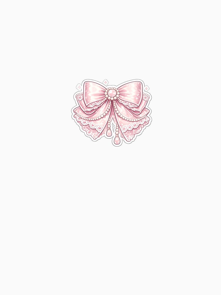 Cute Pink Coquette Bow Sticker by Chinnibujji