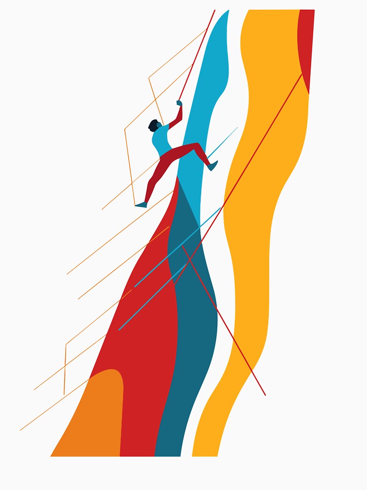Abstract Climbing a Mountian by DreamsReverie
