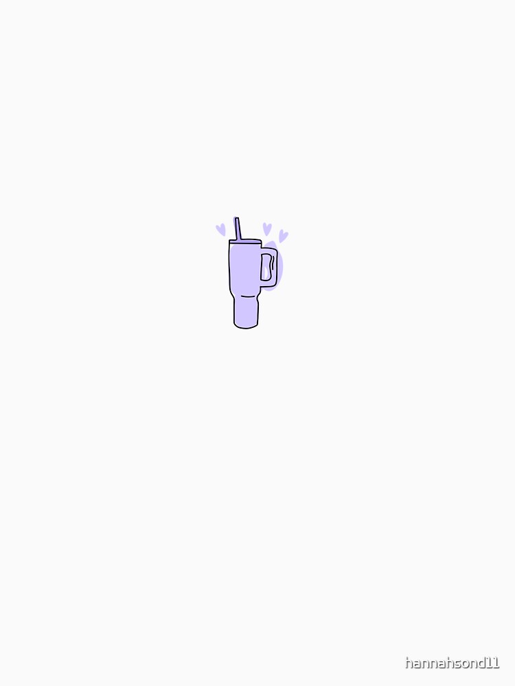 Purple water bottle with hearts by hannahsond11