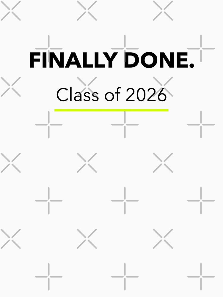 Finally Done Class of 2026 Minimal Graduation Funny Tee by Osmose-Studio ⭐⭐⭐⭐⭐