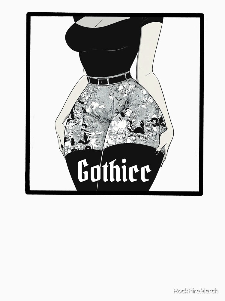 Thicc Goth Girl Aesthetic – Curvy Alternative Girl by RockFireMerch