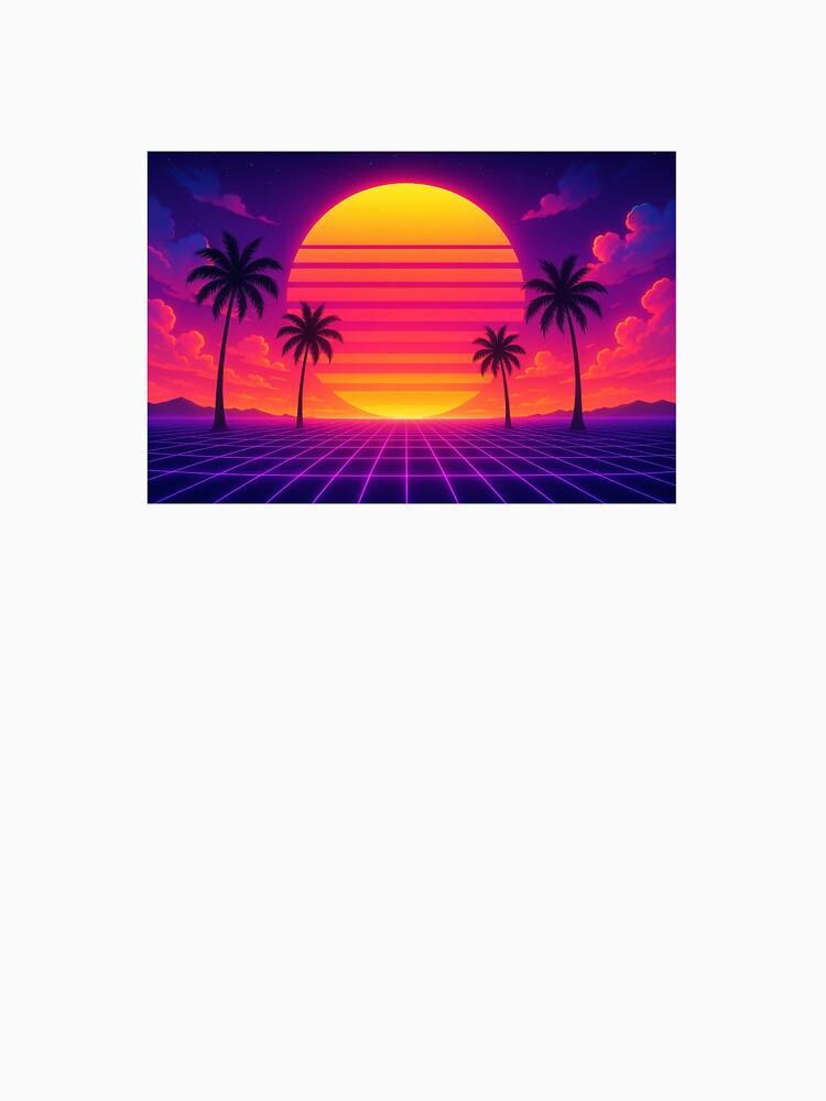 Retro Synthwave Sunset Aesthetic by StorrzySells