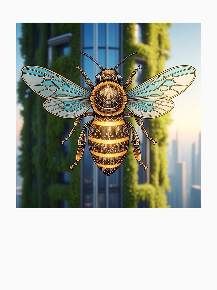 Solarpunk Tech Bee by MintedMinds