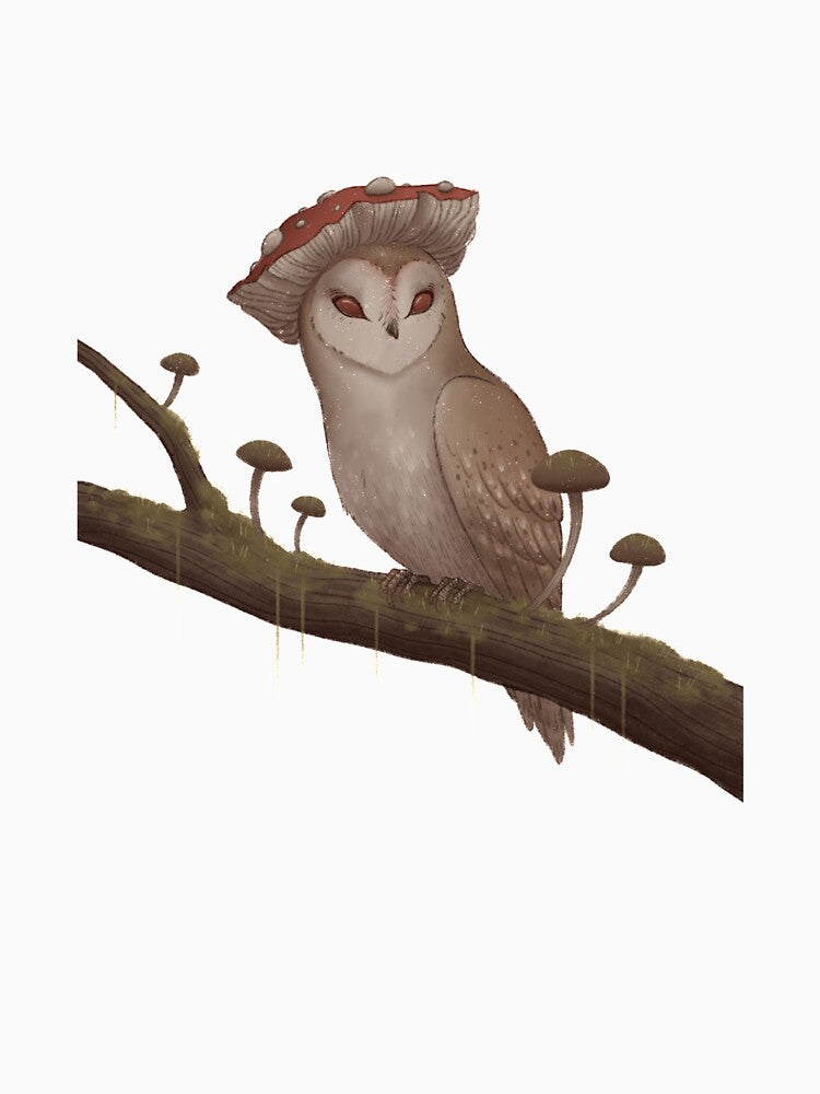 Mushroom Owl by HuntingForTeeth