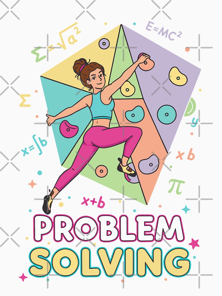 Problem Solving Climbing Math Fun Rock Bouldering by LuminOrb