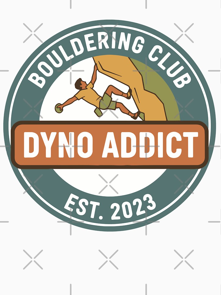 Bouldering Club Dyno Addict Est. 2023 by LuminOrb