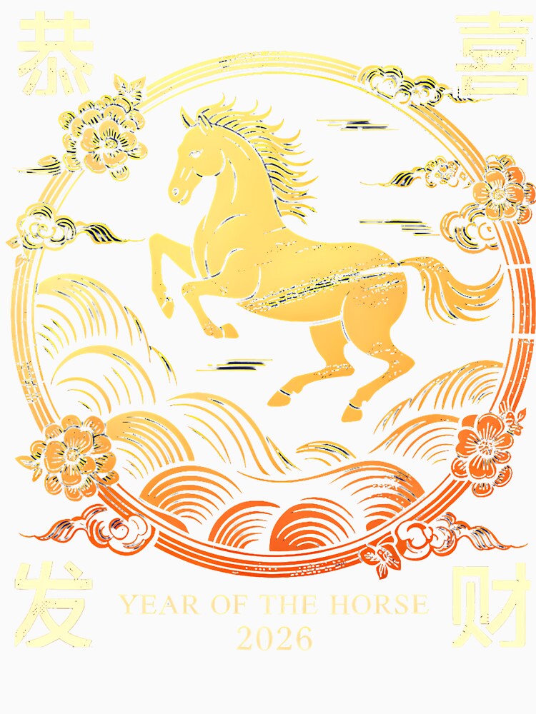 Horse 2026 Chinese New Year Of The Horse Lunar New Year by LeanneSandra