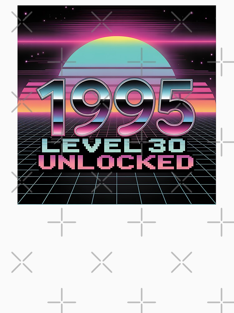 Vaporwave Aesthetic 30 Year Milestone Born 1995 by Blok45