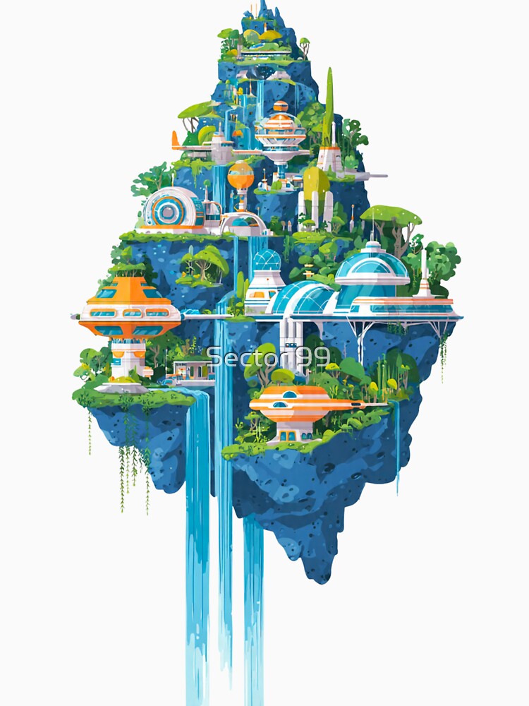 Futuristic Water Town by Sector 99