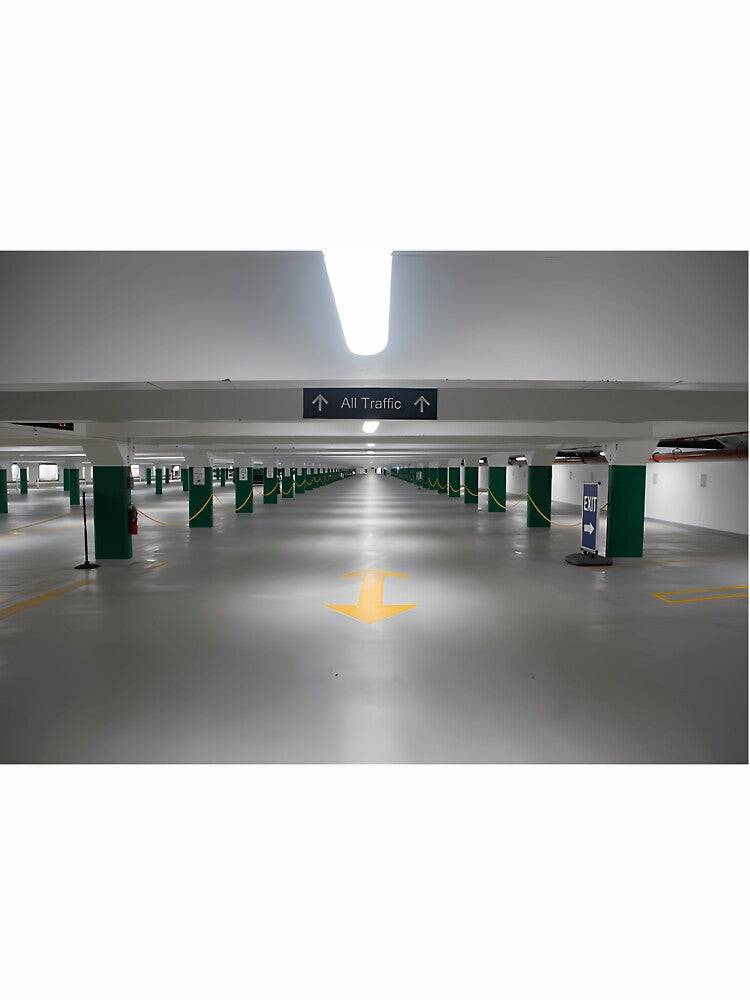 Empty Parking Garage Liminal Space by caenpparpdp30