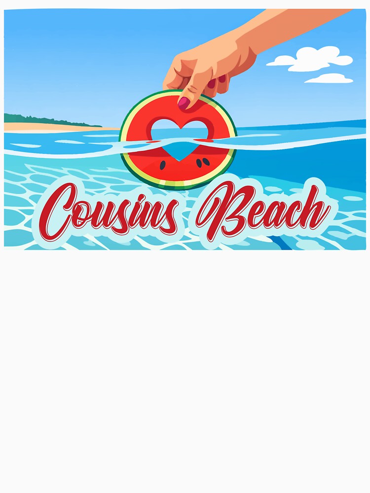 Cousins Beach Summer Love Watermelon Heart Trip Art by PixelWaveBD