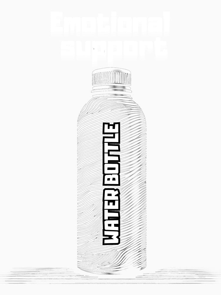 emotional support water bottle by ChudyART