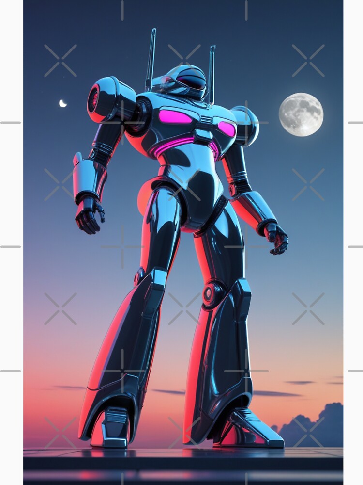 Neon Sentinel of Tomorrow's Yesterday by PrimeGens