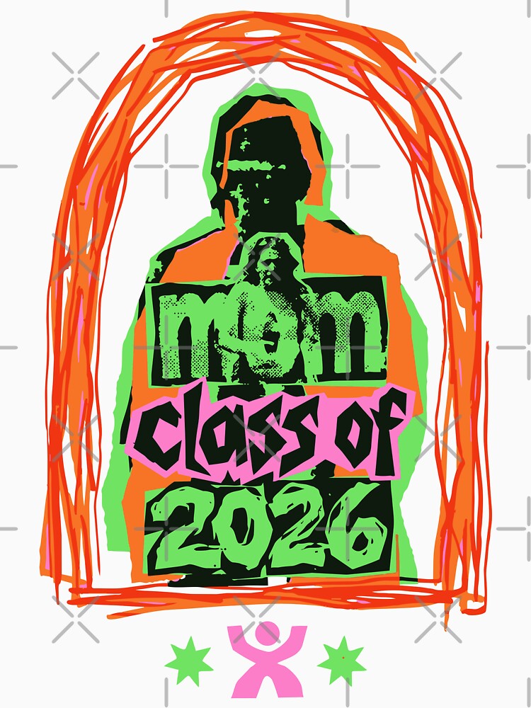 Proud Mom Class Of 2026 — Retro Arch Bold Color Graduation Day by Mdozet