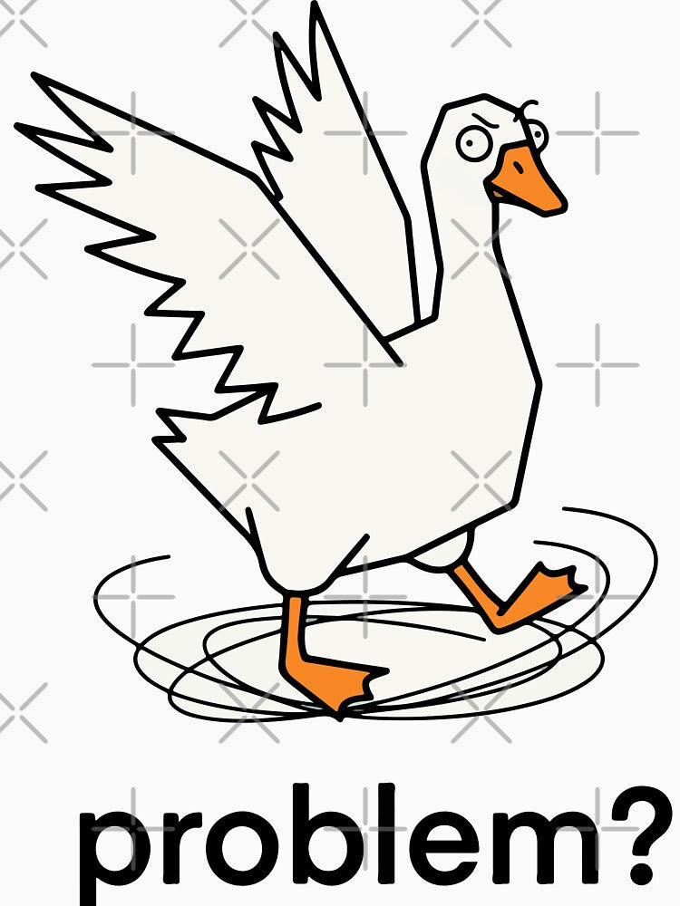 Chaos Funny Angry Goose Meme Crazy Duck by Colorful Dreams