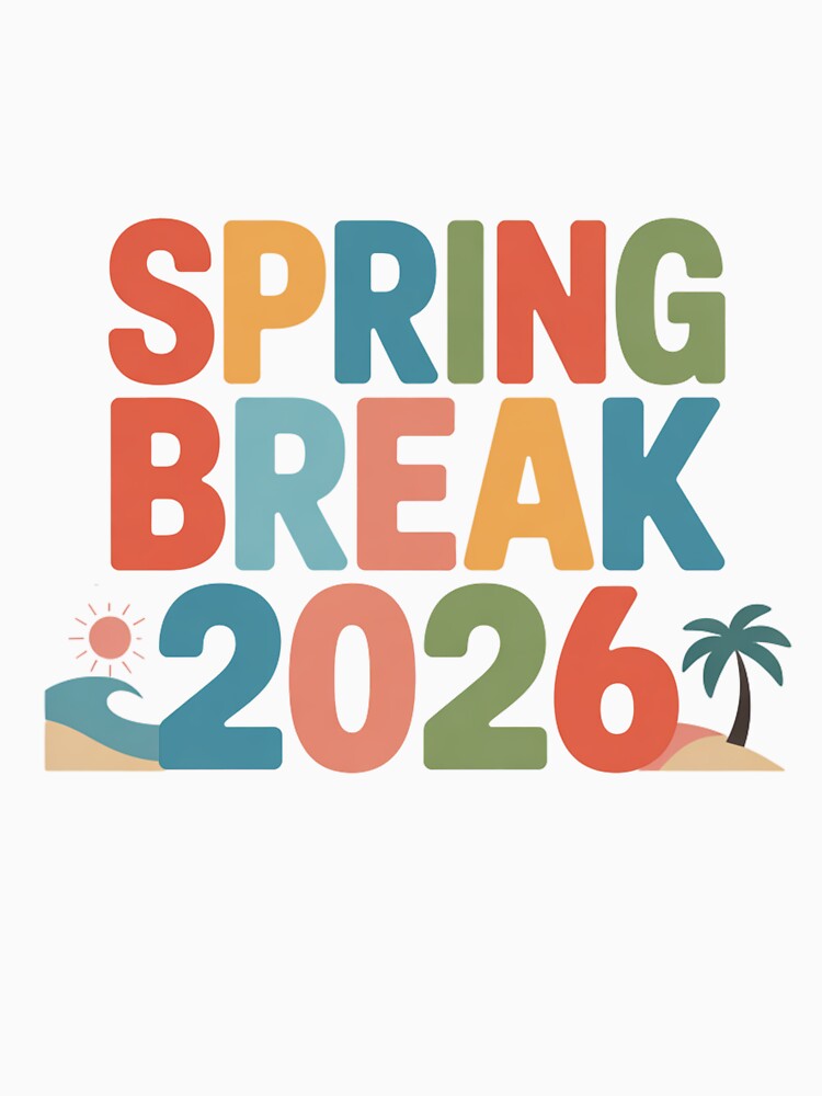 Spring Break 2026 Retro Beach Vacation T-Shirt by What a cute-Tee