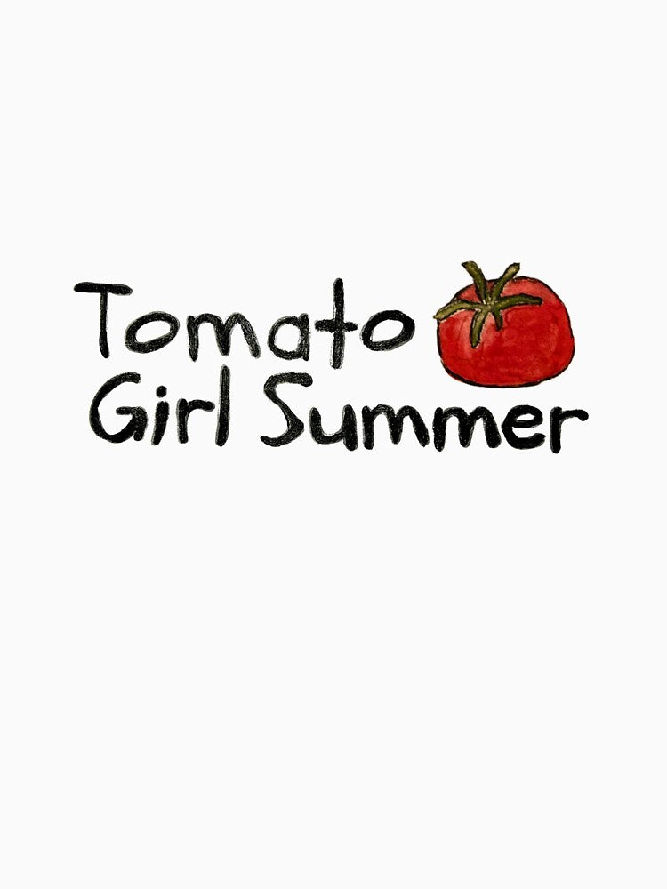Tomato Girl Summer – Watercolor Tomato Aesthetic Design by LaurenPaints