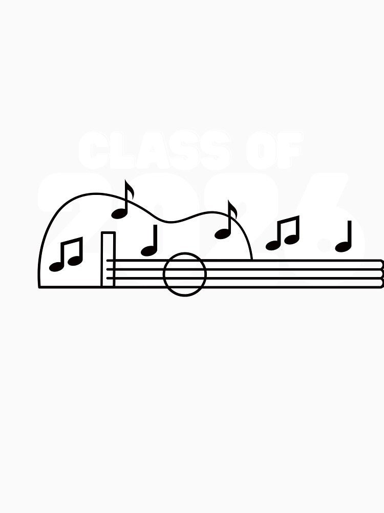 I Rocked Retro white band Class of 2026 (print on dark) by Cottageshop