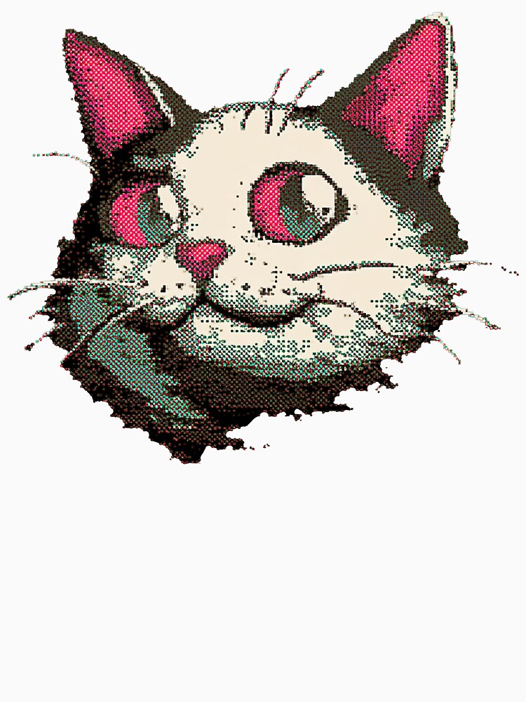 Pixel Cat Minimal Icon Art by Bambooartist