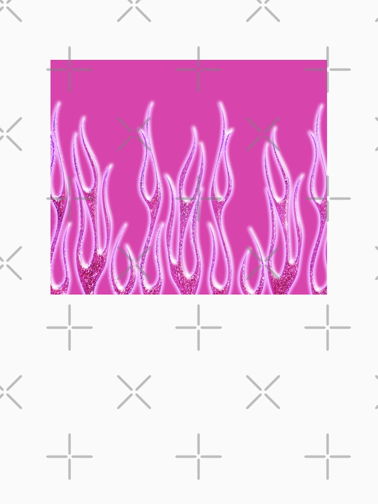 Y2K Aesthetic Pink Flames by ind3finite
