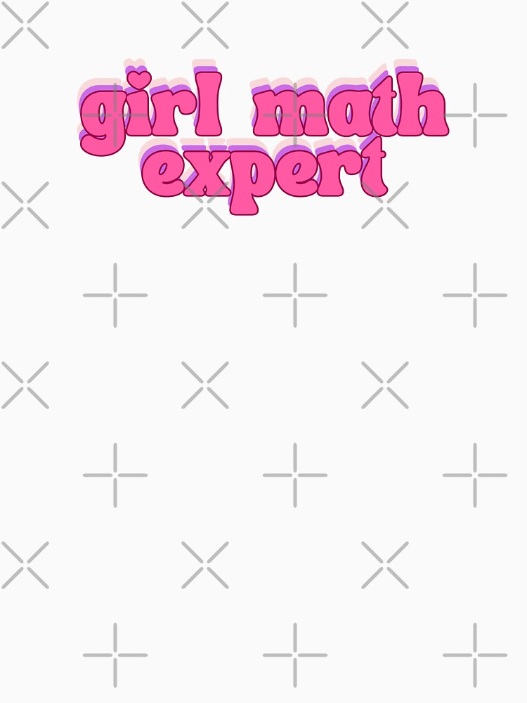 Girl Math Expert pink outlined by Neeshki
