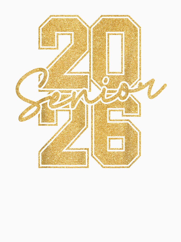 Senior 2026 Class of 2026 Gold Black Senior Graduation Gift by Cheesymatiion