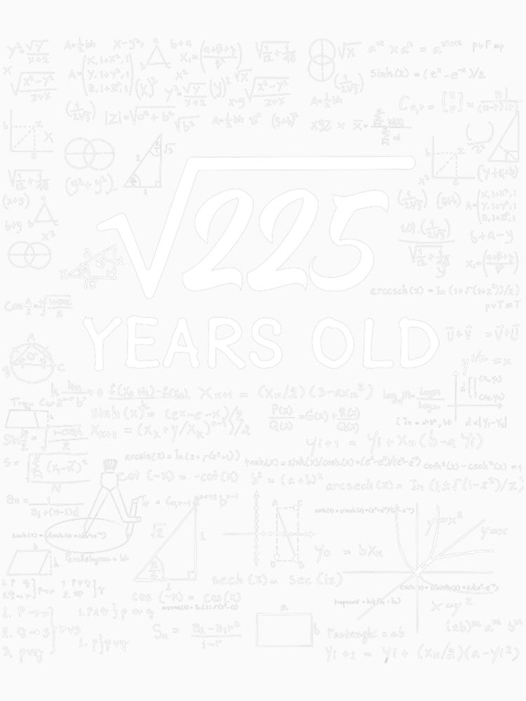 15 Birthday Boy Men Son Him Girl Funny Math 15th Birthday by seriouscapon242