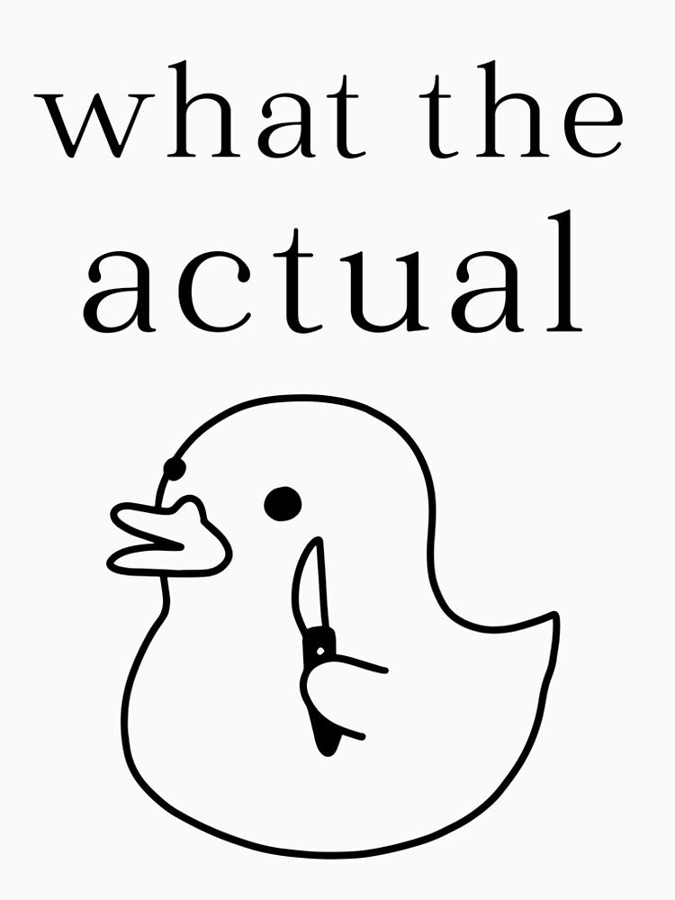 What The Duck Bathroom Art by OopsieDaisiesSh