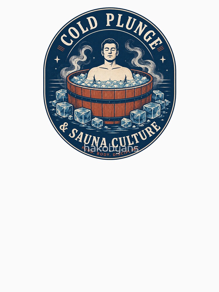 Vintage Cold Plunge Club Ice Bath Meditation Aesthetic by hakobyans