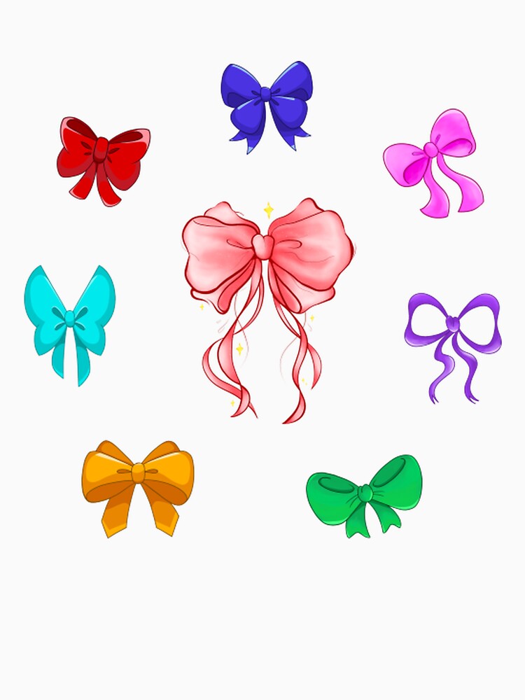 Coquette Rainbow Bow by MissLucyArt