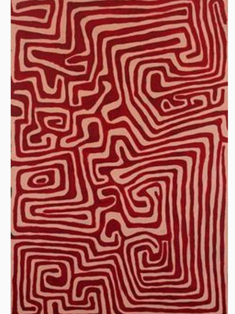 red and pink swirl pattern by aesthetic--art