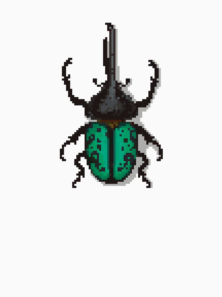 Pixel art beetle nº 47 by Kanistamps