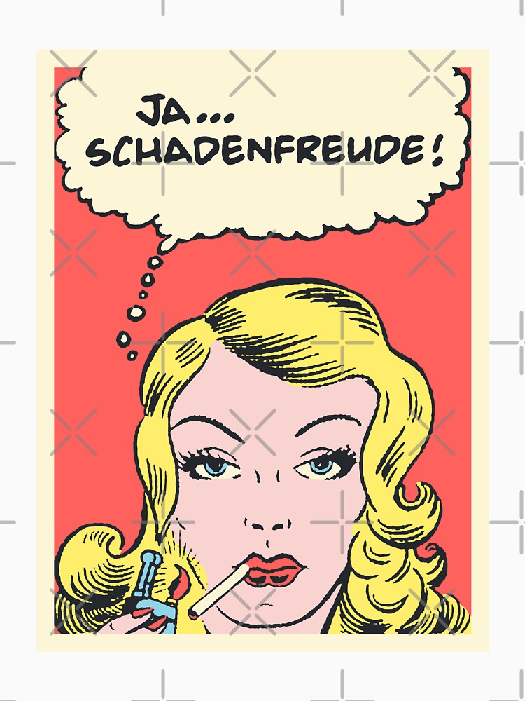 Ja Schadenfreude! • Smug As Sin • Vintage Comic Parody Pop Art by wmxdesign