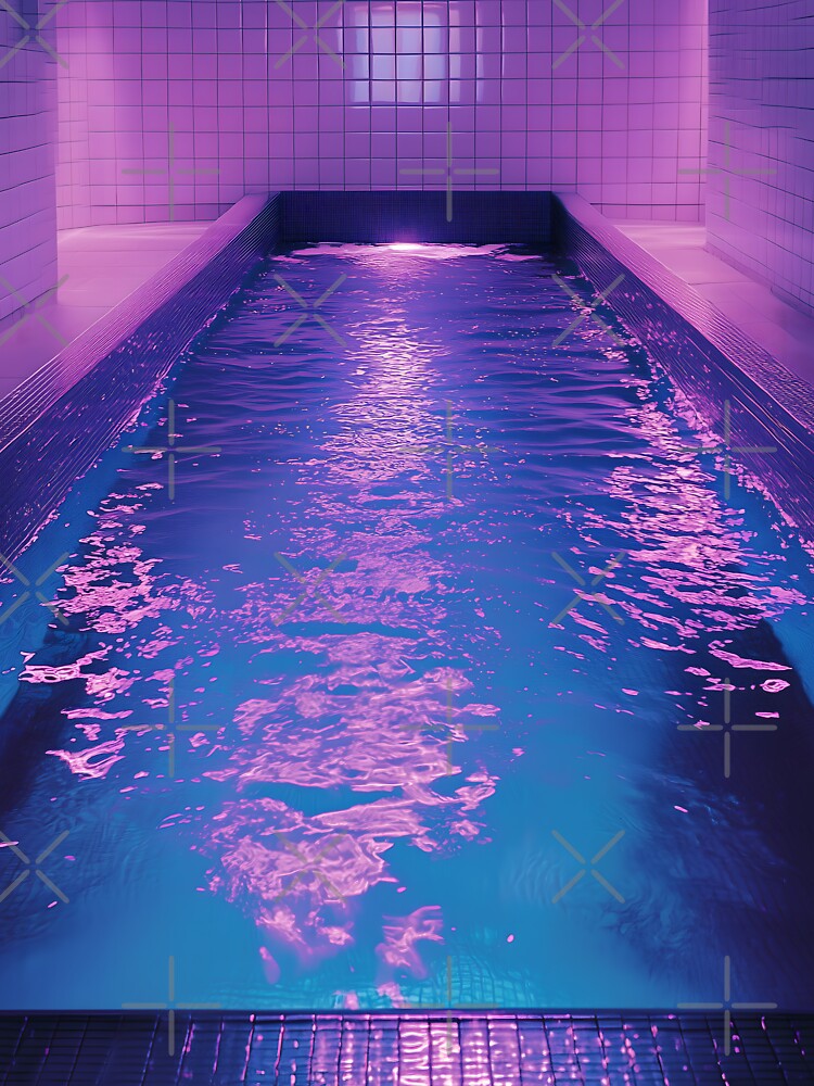Neon Abyss Pool by Viktor Surzhko
