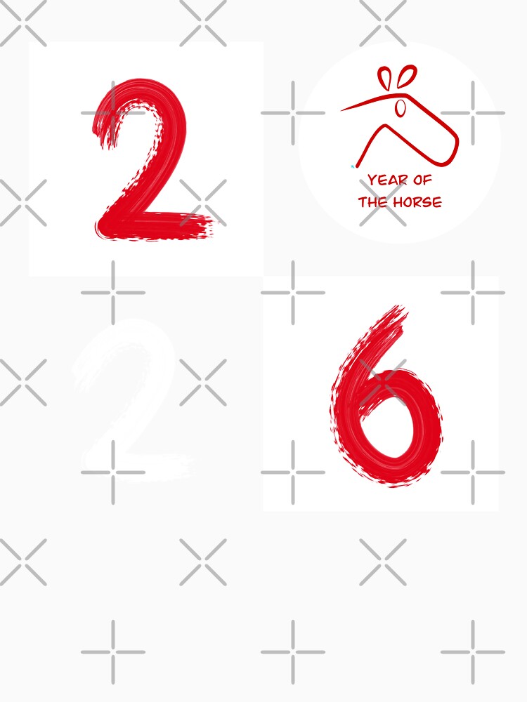 Year Of The Horse Zodiac Doodle 2026 by chowlet