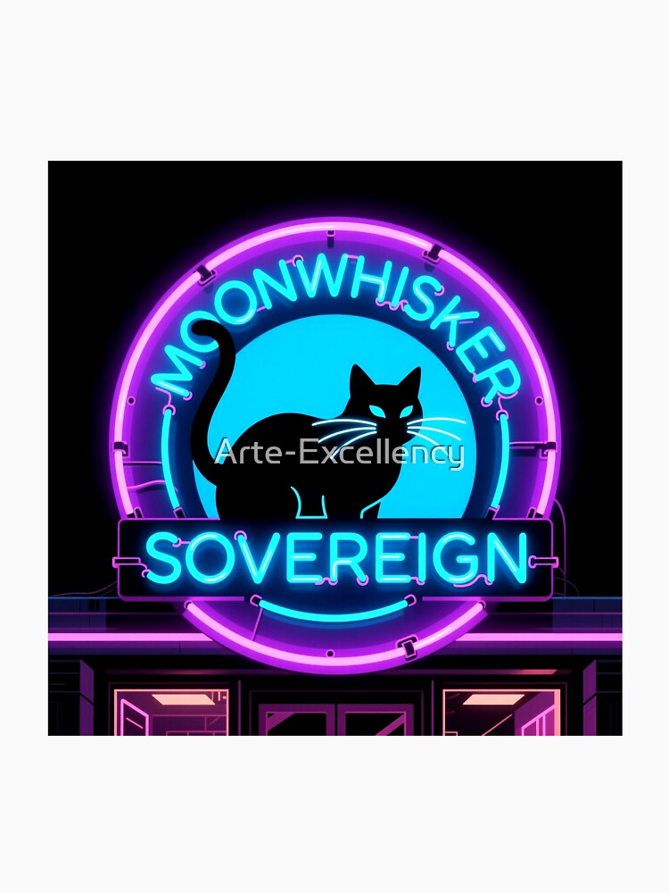 Moonwhisker Sovereign Neon Sign by Arte-Excellency