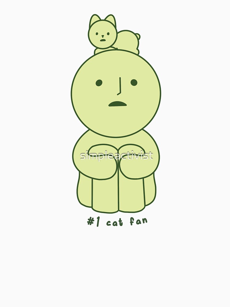 #1 cat fan smiski sticker cute by simpleactivist