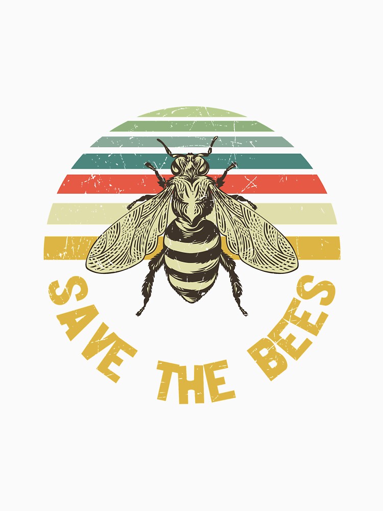 save the bees vintage save earth by anthonybarr1205