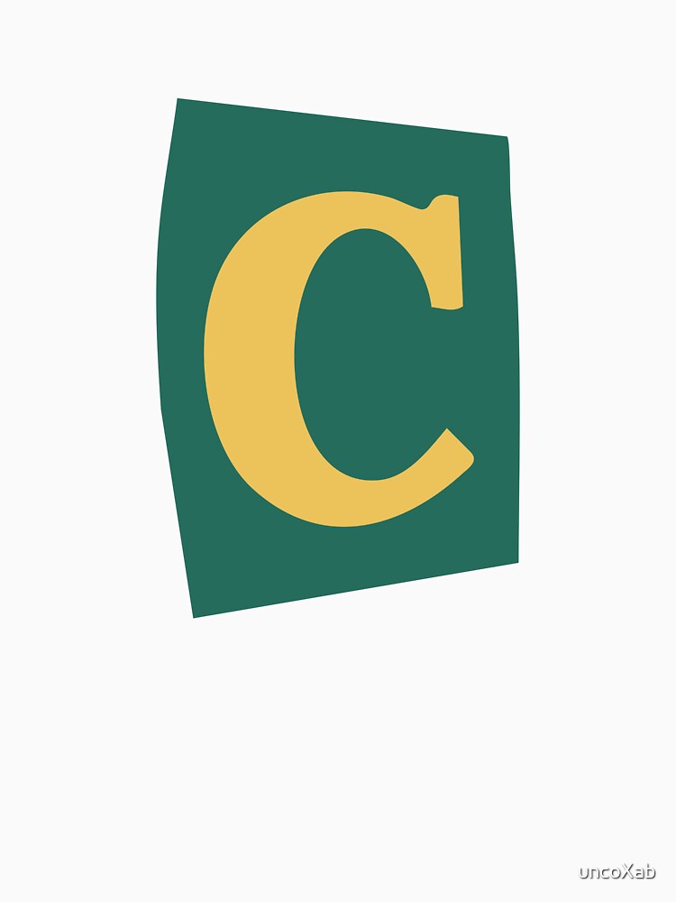 Letter C - Colorful Cutout Paper Collage Alphabet Initial by uncoXab