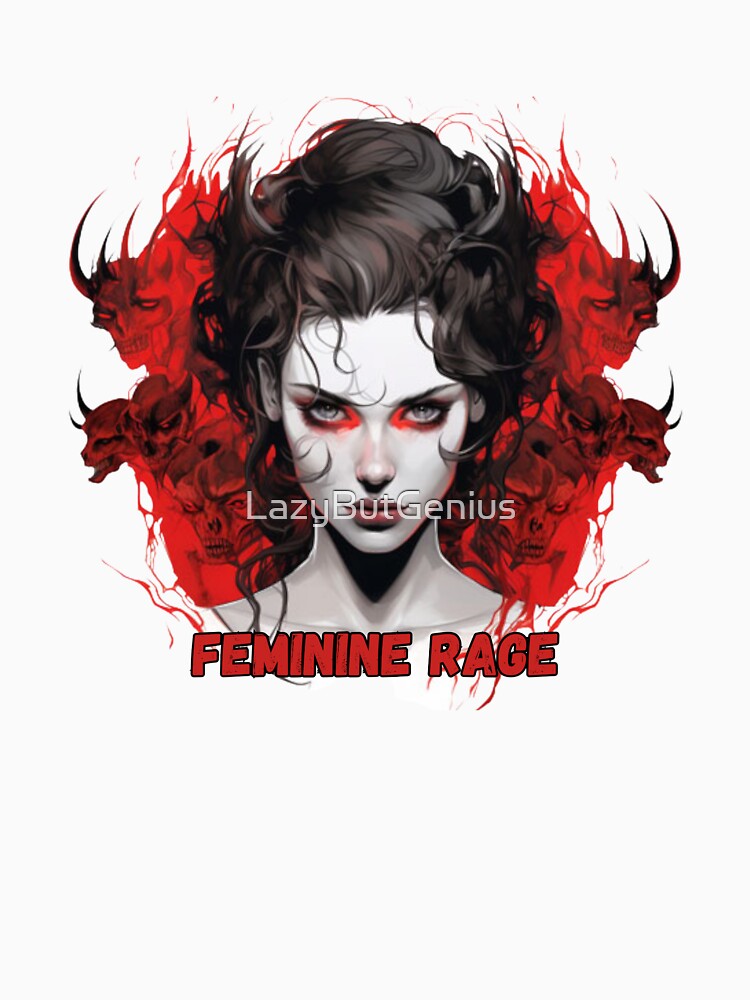 Feminine Rage Dark Feminine Gothic Woman Art by LazyButGenius
