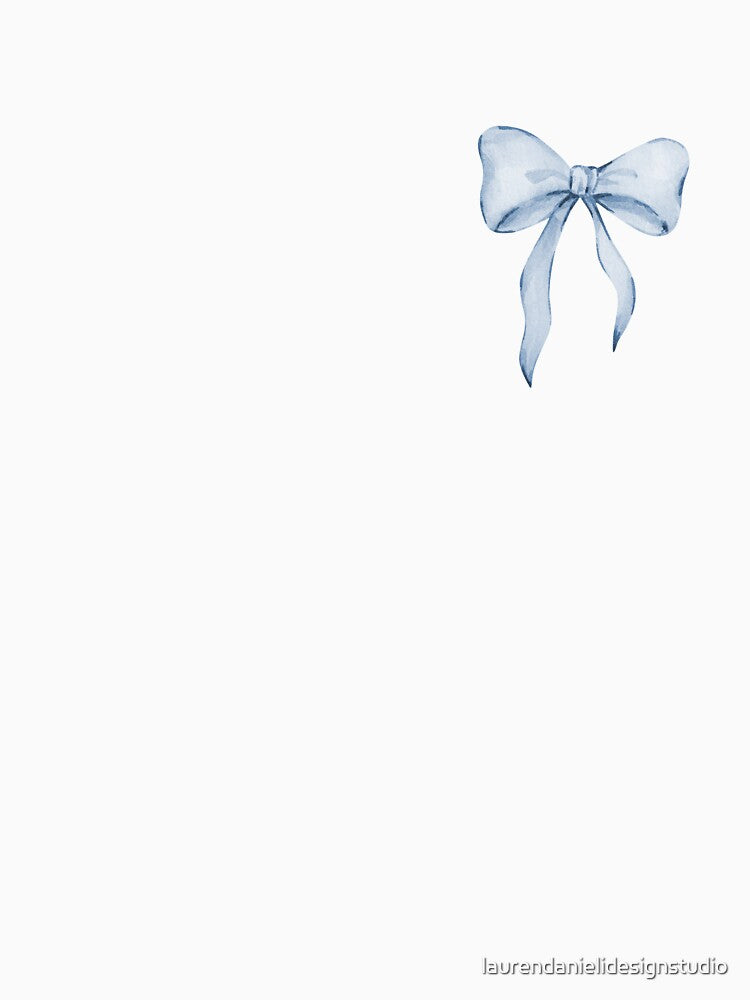 Blue Bow by laurendanielidesignstudio