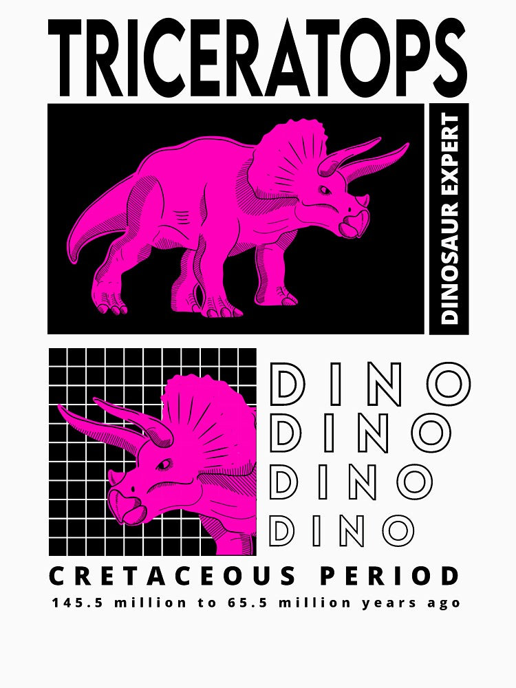 Triceratops Pink by Pahlaz