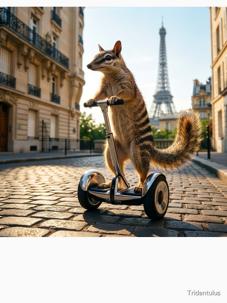 Numbat Rides His Segway in Paris by Tridentulus