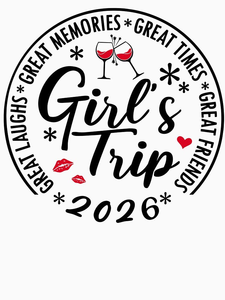 Girls Trip 2026 Retro Girls Weekend 2026 Summer Vacation by pansak